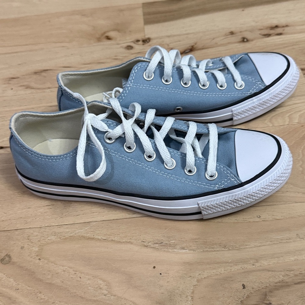 Converse Blue and White Women's Sneakers - Picture 3 of 5